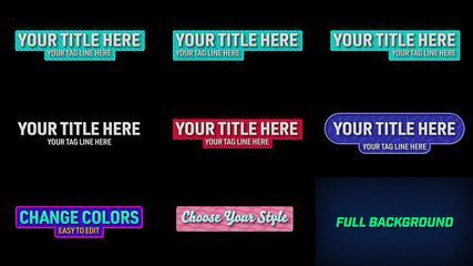 Simple 3D Lower Third