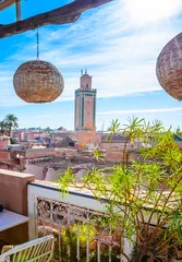 Panoramablick auf Marrakesch und die alte Medina, Marokko © Olena Zn