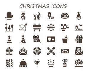 christmas icon set