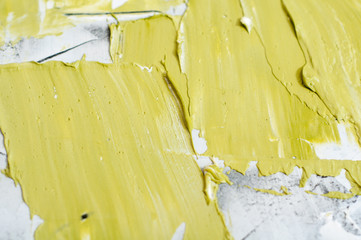 Hand with putty knife repair wall, Hand with a spatula, spatula with spackle paste structure,...