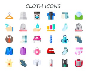 Fototapeta premium cloth icon set