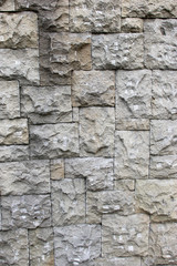 Textured wall of photo tiles for text