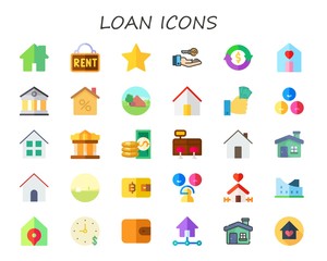 loan icon set