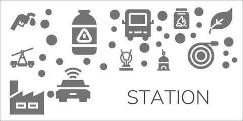 station icon set