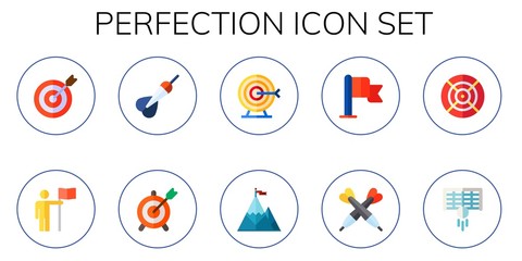 perfection icon set