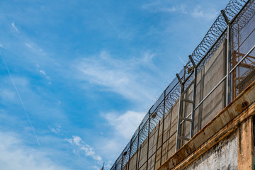 Prison wall