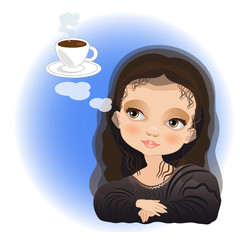 Monna Lisa sogna un vero espresso italiano