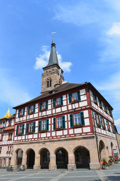 Rathaus am K&ouml;nigsplatz - Schwabach/Bayern