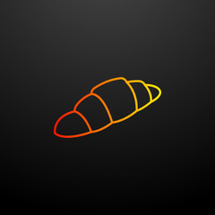 croissant nolan icon. Elements of food set. Simple icon for websites, web design, mobile app, info graphics