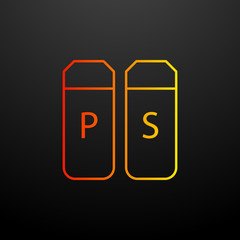 pepper and salt nolan icon. Elements of food set. Simple icon for websites, web design, mobile app, info graphics