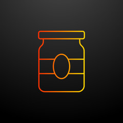 jar of jam nolan icon. Elements of food set. Simple icon for websites, web design, mobile app, info graphics