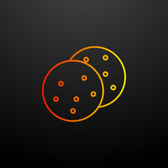 cookies nolan icon. Elements of food set. Simple icon for websites, web design, mobile app, info graphics