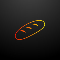 loaves of bread nolan icon. Elements of food set. Simple icon for websites, web design, mobile app, info graphics