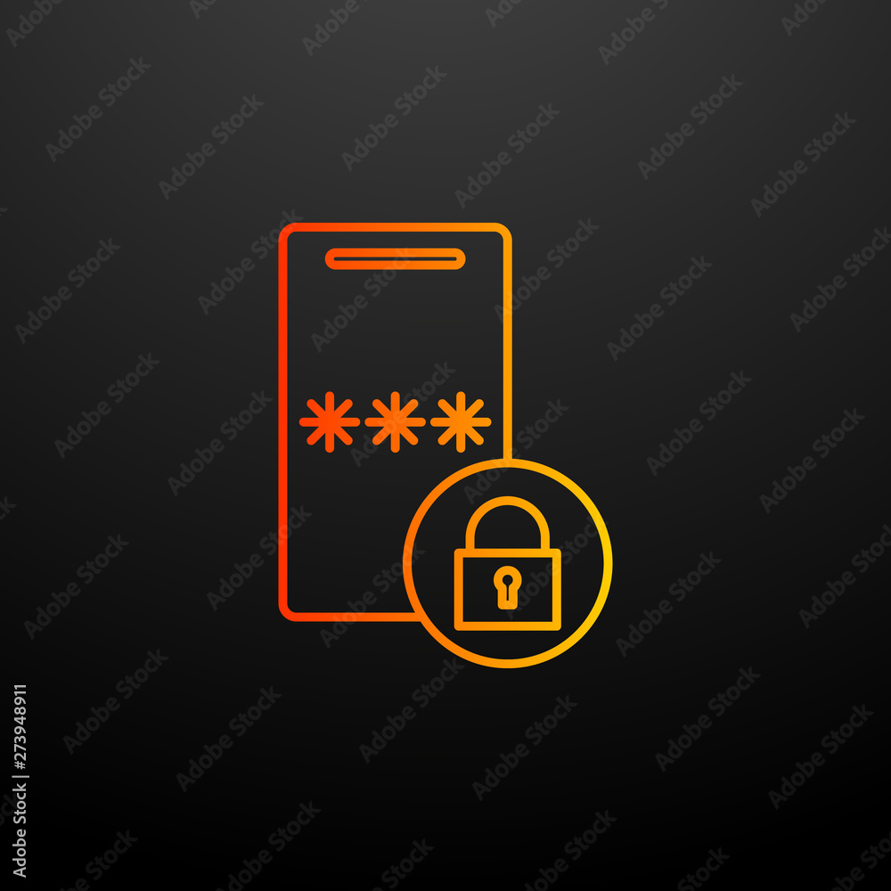 Aufkleber code on the smart phone nolan icon. elements of mobile banking set. simple icon for websites, web de
