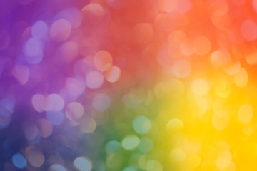 Rainbow Colored Background with Sparkling Bokeh Perfect for a Slide Presentation