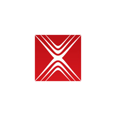 X letter initial logo design vector template
