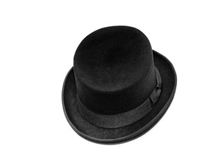 Black Top Hat isolated on white background