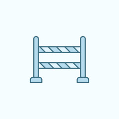 road fence field outline icon. Element of crime icon