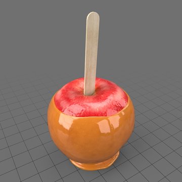 Caramel red apple