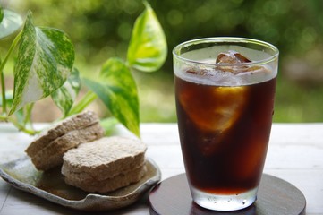 アイスコーヒー　夏の飲み物　コーヒー