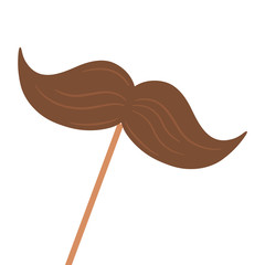 Isolated mustache design vector illustration