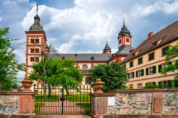 The Amorbach Abbey church (Kloster Amorbach), Lower Franconia, Bavaria, Germany