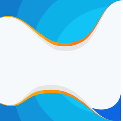 Blue and yellow background template