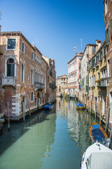 Obraz na płótnie Canvas buildings, boats and canals in Venice,Italy, 2019