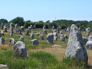 alignments of Carnac in French Brittany