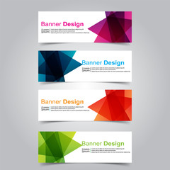 Fototapeta premium Vector abstract design banner web template
