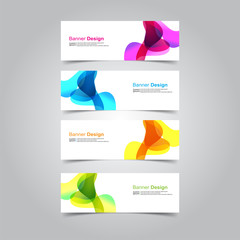 Fototapeta premium Vector abstract design banner web template