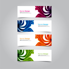 Fototapeta premium Vector abstract design banner web template