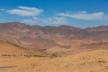 Fototapeta na wymiar landscape in the desert from Morocco Taroudant province