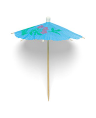 Blue Cocktail Umbrella