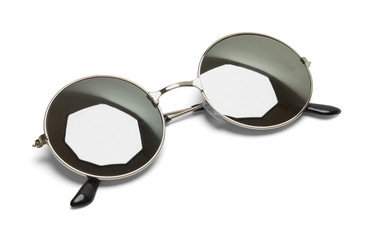 Folded Round Sunglasses