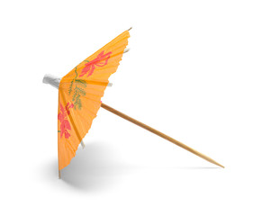 Orange Cocktail Umbrella