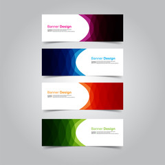 Fototapeta premium Vector abstract design banner web template