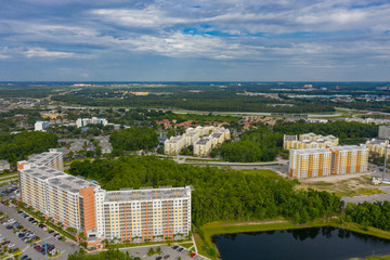Aerial photo of residential condominiums in Kissimmee Florida