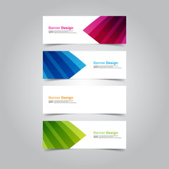 Vector abstract design banner web template