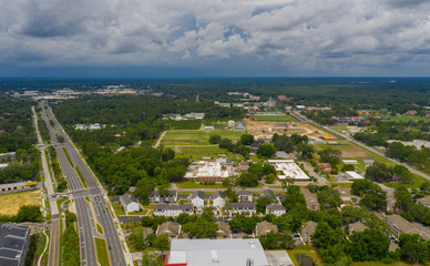 Aerial shot of Gainesville FL