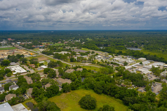 Aerial photo UF Environmental Horticulture Greenhouses