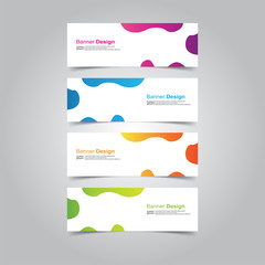 Vector abstract design banner web template