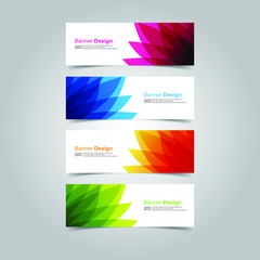 Naklejka premium Vector abstract design banner web template