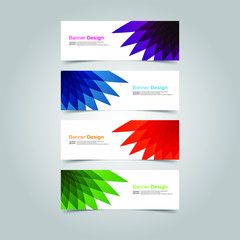 Fototapeta premium Vector abstract design banner web template
