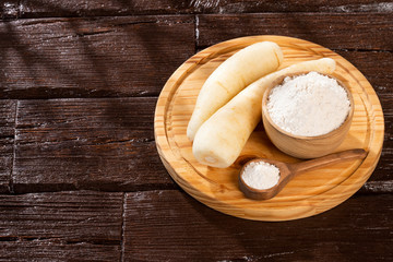 The parsnips, celery creole, racacha, virraca, white carrot - Arracacia xanthorrhiza