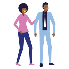 business man and woman characters