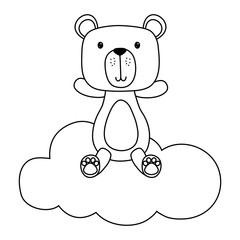 Teddy bear cartoon design vector illustration