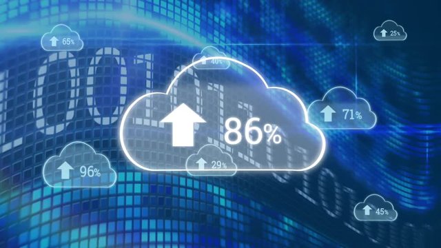 Upload progress cloud and binary codes
