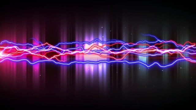 Colorful lightning and glowing lights