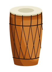 drum mridangam icon cartoon isolated